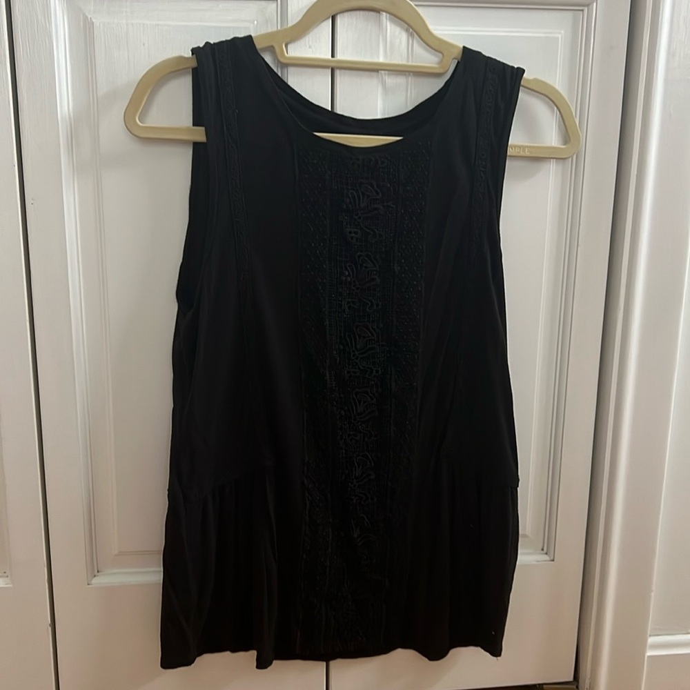 Ann Taylor LOFT black sleeveless top